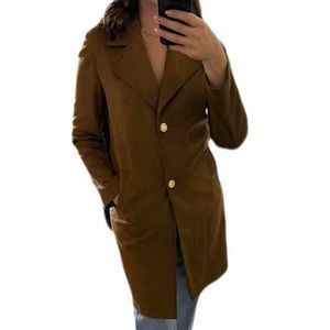 Brown Mid-Length Coat 🧥